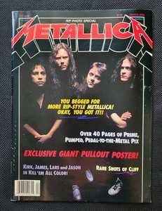 Magazine RIP, spécial photo Metallica, vol 1 n°4, 1989, avec affiche, très bon état - Photo 1/17