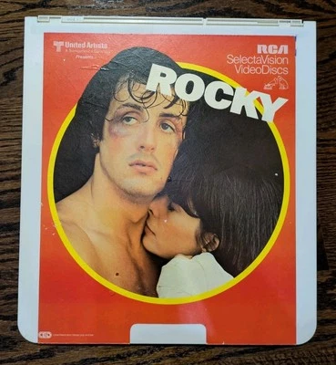 Rocky CED RCA SelectaVision Video Disc Capacitance Sylvester Stallone Movie Film - Image 1 of 2