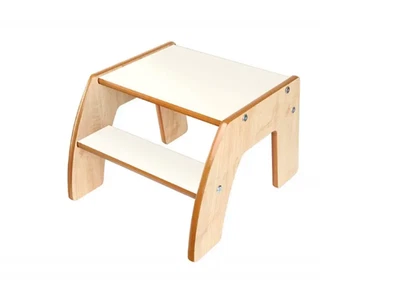 Little Helper FunStep Toddler Child Safety Step Stool Maple White - Image 1 of 4