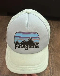 Patagonia 38292 Fitz Roy Horizons Espuma Trucker Sombrero Verde azulado y gris ajustable - Imagen 1 de 9
