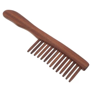 Massaggiatore Cuoio Capelluto Legno Gua Sha Pettine Denti Larghi Multifunzione Capelli - Foto 1 di 12