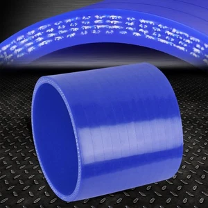 3" 3-PLY STRAIGHT TURBO/INTAKE PIPING SILICONE COUPLER REDUCER HOSE/PIPE BLUE - Picture 1 of 7
