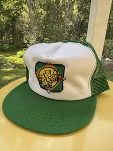 Vtg 90s The Fall Classic Trucker Hat Baseball Green White Snapback Park Ave USA - Picture 1 of 8