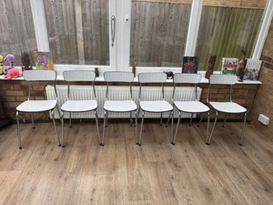 Set Of 6  Dining Chairs By Tavo - Belgium MCM/Retro/Vintage/Formica - Picture 1 of 11