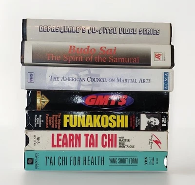 Martial Arts VHS Lot 7 Tai Chi Kung Fu Karate Self Defense Training Samurai - Image 1 of 4