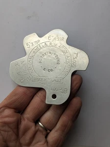 Borbein Young & Co.  Advertising Truck & Bus Rim Gauge National Wheel Rim Assoc - Picture 1 of 5