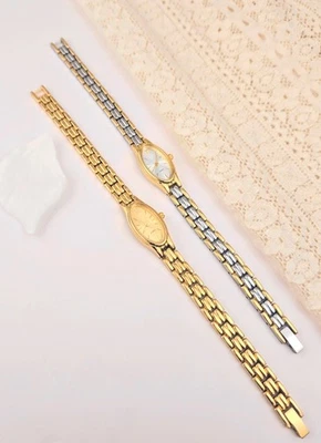 Pulsar-Inspired Petite Gold Watch, 90s Vintage Style Gift for Her - Image 1 of 4