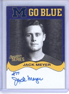 TK LEGACY MICHIGAN SIGNATURE SERIES AUTO JACK MEYER #MGB120 - Image 1 of 2