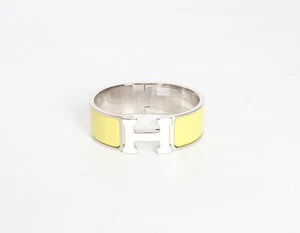 Hermes Click-Clack PM Bracelet Yellow Steel 136261314 - Picture 1 of 7