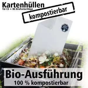 100 Klappenbeutel Cellophantütchen, Cellophanhüllen, 130 x 180 mm für DIN B6 - Bild 1 von 4