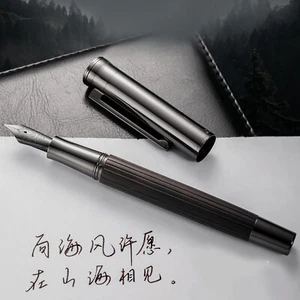 Hongdian 1866 Wood Fountain Pen #35 EF/F Metal Retro Writing Office Gift Pen - Picture 1 of 23