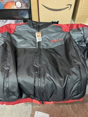 Snap On Tools Men's Size 3XL Black Red Hoodless Winter Coat RA Jacket NEW - Image 1 of 4
