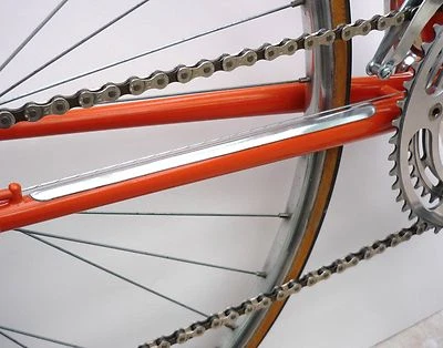 Protector de vaina Velobitz vintage, retro, aluminio liso, autoadhesivo - Imagen 1 de 4