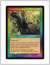 1x Foil Chatterfang, Squirrel General, Retro Frame, Modern Horizons 2, MTG NM
