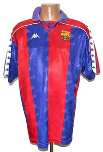 BARCELONA SPAIN 1992/1993/1994/1995 HOME FOOTBALL SHIRT KAPPA XL - Picture 1 of 7