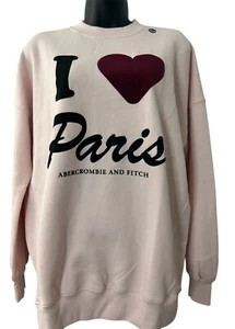 ABERCROMBIE KIDS Pink Fleece Sweatshirt Girls Size 15/16 NWT - Picture 1 of 10