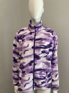 Cabela's Purple Camouflage Full-Zip Fleece Size Large - Picture 1 of 7