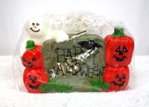 "Nueva vela de calabaza Happy Halloween 6"" x 5" - Imagen 1 de 3