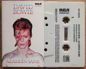 DAVID BOWIE - ALADDIN SANE (RCA NK83890) 1980s EUROPE CASSETTE REISSUE - TEX - Picture 1 of 4
