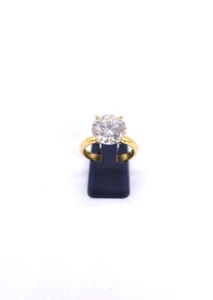 Ring 750 GG mit 5,05 ct Labgrown Diamant mit Zertifikat - Bild 1 von 2