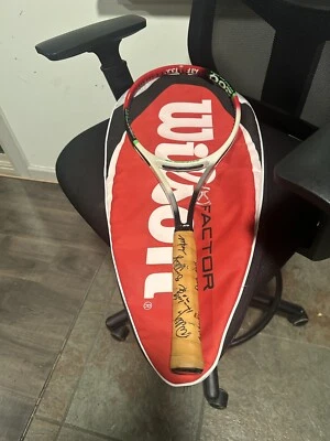 Racquet Signed By Patrick McEnroe, Bud Collins, Bob Bryan, Pam Shriver & More - Image 1 of 4