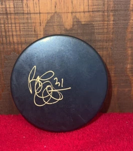 Signiertes Autogramm Bob Essensa Inglasco NHL Black Hockey Puck selten Sammlerstück - Bild 1 von 9