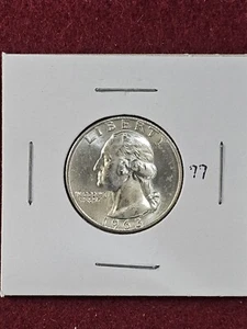 Stempelglanz +++ 1963 D - Silber Washington Quarter  - Bild 1 von 2