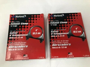 Abrazadera de escape de alta resistencia Nickson Ni 17131 3/8"" perno en U se adapta a tubería de 4"" lote de 2 - Imagen 1 de 2
