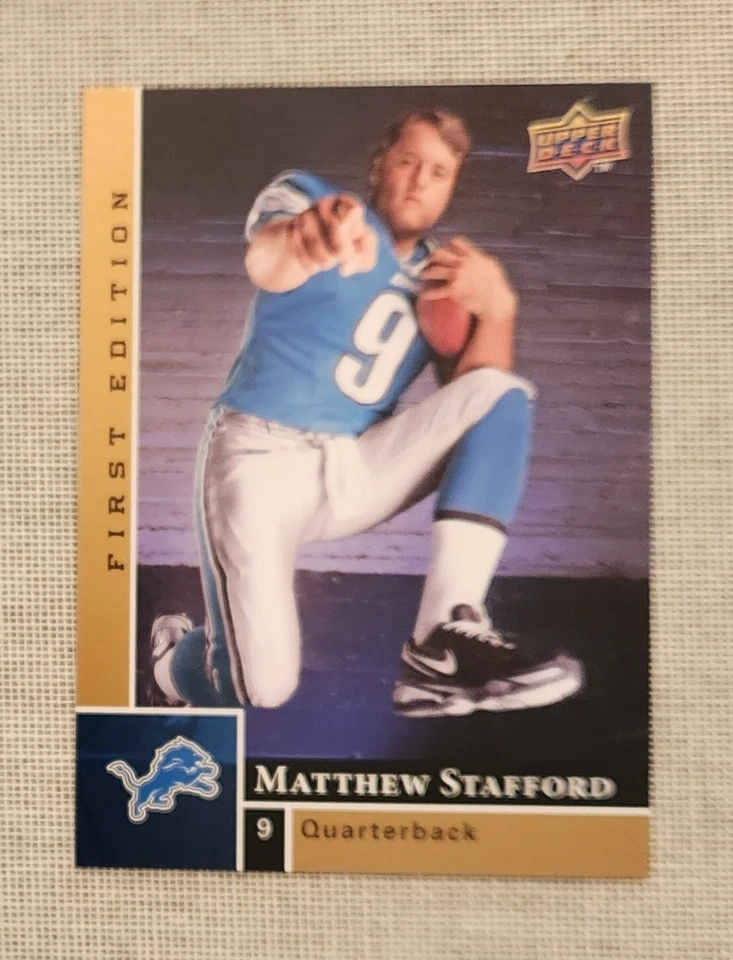 2009 UPPER DECK FIRST EDITION MATTHEW STAFFORD #180 ROOKIE RC - Image 1 of 1