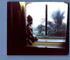 Found Color Photo L_6294 Little Girl Sitting By Window