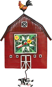 Enesco Allen Designs - Barn Yard Clock #P1664 - Picture 1 of 1