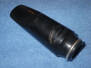 VINTAGE NAUJOKS & MCLAUGHLIN METAL & BEKELITE HYBRID ALTO SAXOPHONE MOUTHPIECE - Picture 1 of 10