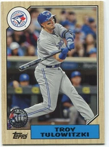 2017 Topps Series 1 TROY TULOWITZKI 1987 Topps Baseball - BLUE JAYS - #87-41 - Picture 1 of 1