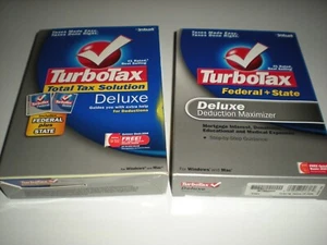 Turbotax 2005 & 2006 Deluxe with state. Turbo tax. New. 2005 package blemished. - Picture 1 of 6
