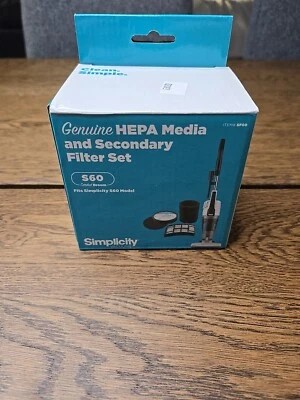Simplicity SF60 Hepa Media Secondary Filter Set For S60 Model Corded Broom New - Image 1 of 4