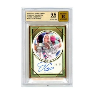 Jim Courier 2020 Topps Transcendent Tennis Autograph Card /25 BGS 9.5 Auto 10 - Picture 1 of 1
