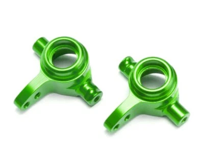 Traxxas 6837G Aluminum Steering Block Set (Green) (2) 4x4 Rustler Slash Stampede - Image 1 of 2