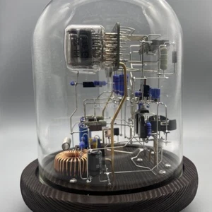 Classic Vintage IN-12 Nixie Tube Clock Kit DIY Unassembled w/ Glass Case Remote - Picture 1 of 5