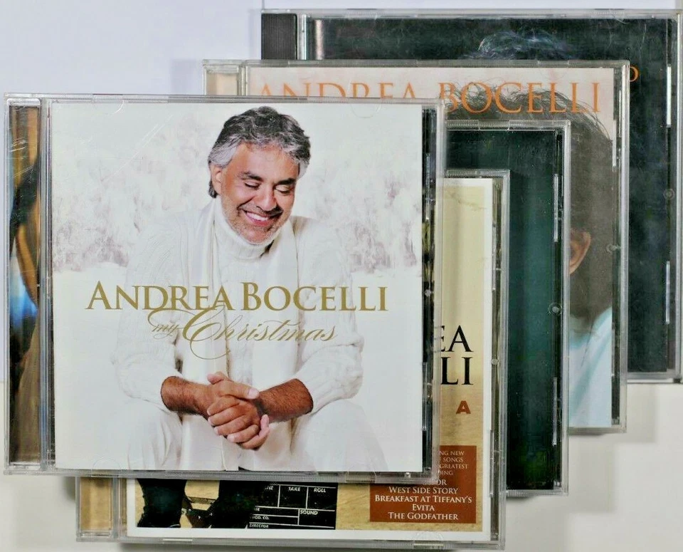 Andrea Bocelli - Cine, Sogno, Cieli Di Toscana, Si, My Christmas Lote de 5 CDs Foto 1 de 4