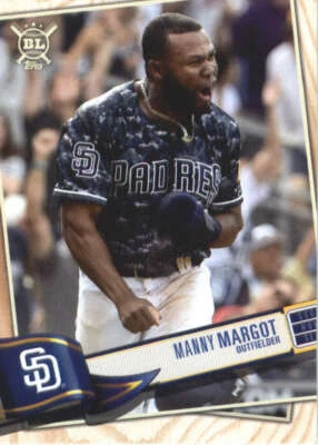2019 Topps Big League Gold #322 Manny Margot San Diego Padres - Image 1 of 2