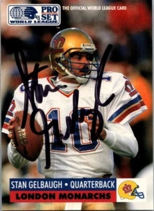 1991 -Stan Gelbaugh- Pro Set World League Autograph/Signed/Auto Rookie Card #80 - Picture 1 of 2