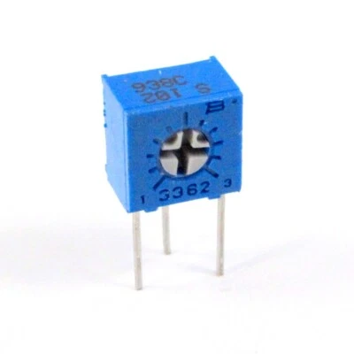 Menge 100 Bourns 3362 1/4 Zoll Trimpot Miniatur Trimmpotentiometer 1 Mohm - Bild 1 von 3