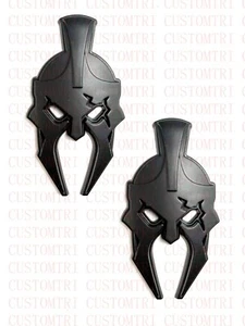 2 emblemas de gladiador aptos para Jeep Wrangler JL JK guardabarros derecho izquierdo negro mate - Imagen 1 de 5
