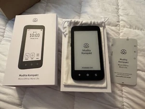 USED Mudita Kompakt NA (North America) Charcoal Black Minimalist E-Ink Phone - Zdjęcie 1 z 1