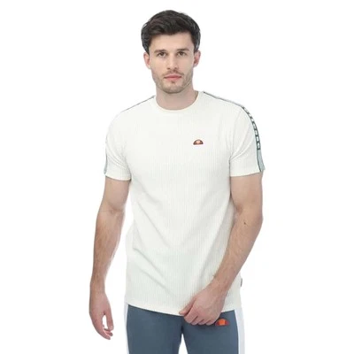 ELLESSE MENS ASTRA T-SHIRT TEE TOP OFF WHITE RETRO CREW NECK NEW BNWT SUMMER OG - Image 1 of 4