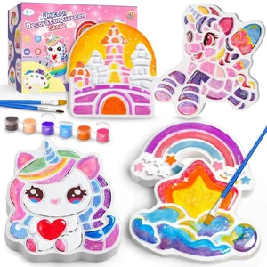Unicorn Stepping Stones Painting Kits For Kids, Outdoor Arts And Crafts Toys ... - Bild 1 von 8