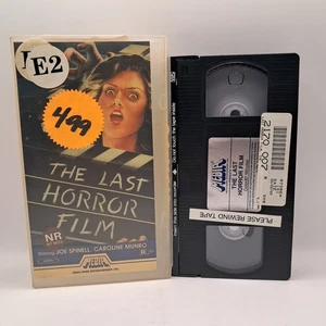 The Last Horror Film (VHS, 1984) Joe Spinell, Caroline Munro - MEDIA - Cut Box - Foto 1 di 10
