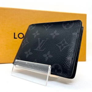 Louis Vuitton Men’s Monogram Eclipse Multiple Bifold Wallet M61695 - Picture 1 of 10