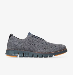 Cole Haan® Men's 10 M ZERØGRAND Stitchlite™ Oxford in Blue Nights Twisted Knit - Picture 1 of 6