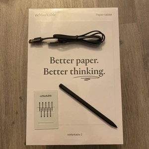 reMarkable 2 paper tablet + Marker Plus (+ refills tips) + USB-C cable - Afbeelding 1 van 8